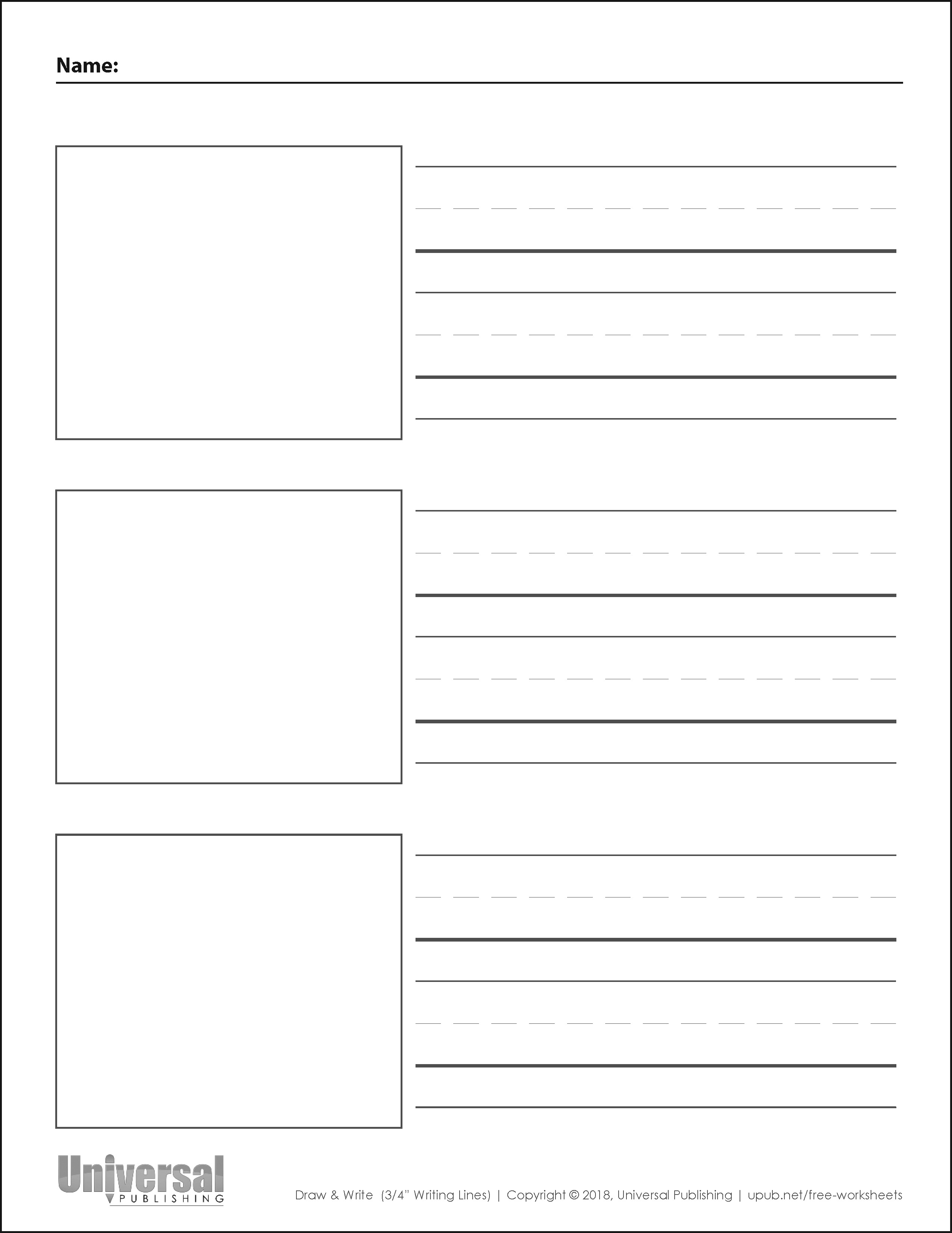 Draw & Write Paper  Free Printables - Universal Publishing Blog
